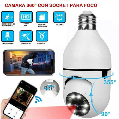 CÁMARA WIFI 360 DIA/NOCHE - TIPO FOCO