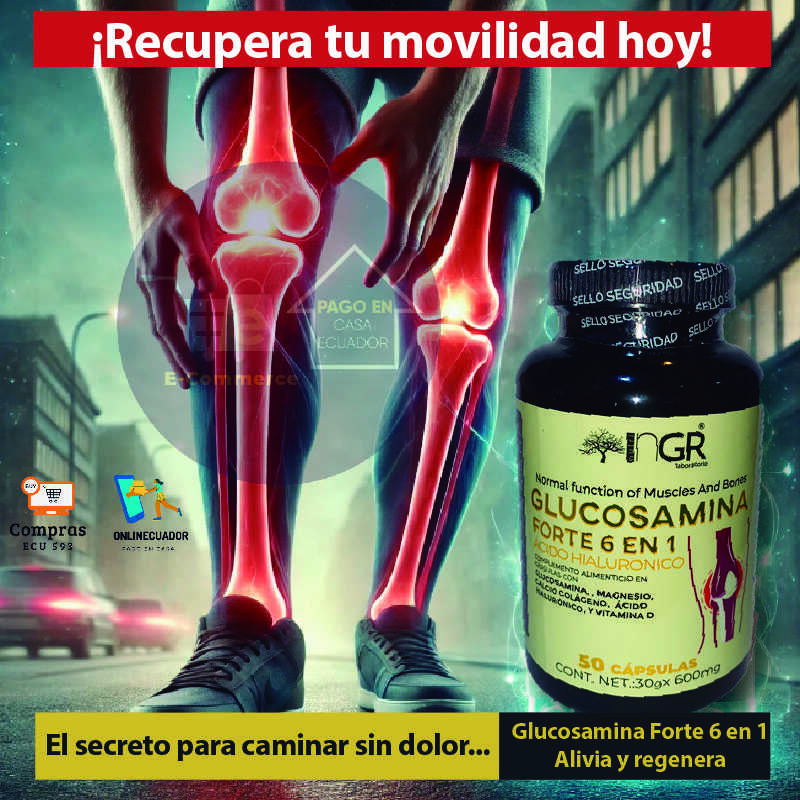 PROMO 2 frascos de GLUCOSAMINA FORTE 6 en 1